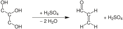 Уравнения реакций пропеналя акролеина с пятихлористым фосфором
